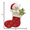 3D Stocking White Cat Ornament Personalized Beige Cat Ornaments for Christmas Tree 2025 - Personalized Pet Ornament Pet Christmas Ornaments - Unique Xmas Gifts for Kitten & Kitty Lovers Keepsake view 4