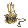 Krishna Wall Hanging Brass Diya with Bells and Chain | Oil Lamp | Home Decor | Diya, Deepak, Deepam (Namah Design Diya) | Brass view 1