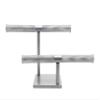 FixtureDisplays 15.0x9.3x5.1" T-Bar Jewelry Display for Bracelets and Chains, Steel-Silver 19295 view 1