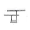 FixtureDisplays 15.0x9.3x5.1" T-Bar Jewelry Display for Bracelets and Chains, Steel-Silver 19295 view 4