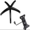 AKRacing Gas Cylinder Replacement Option Kit for Nitro Series Gaming Chairs (Chair Base + Leg Set) view 1