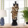 ARTVARKO Brass Lord Krishna Murti Playing Flute Gold and Black Finish Big Size Metal Idol for Home Decor Temple Pooja Room Gallery Gift Height 29 Inch view 1