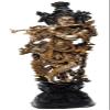 ARTVARKO Brass Lord Krishna Murti Playing Flute Gold and Black Finish Big Size Metal Idol for Home Decor Temple Pooja Room Gallery Gift Height 29 Inch view 2