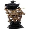 ARTVARKO Brass Lord Krishna Murti Playing Flute Gold and Black Finish Big Size Metal Idol for Home Decor Temple Pooja Room Gallery Gift Height 29 Inch view 4