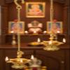 eSplanade - Krishna Wall Hanging Brass Diya with Bells | Oil Lamp | Home Decor | Diya, Deepak, Deepam (Peacock Diya Pair) view 3