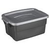 Rubbermaid 6137053 3 gal Roughneck Storage Box44; Gray - Pack of 12 view 1