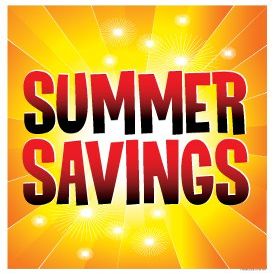 P15SMM Holiday Seasonal "Summer Savings" Vinyl Window Sale Sign Posters Retail Business Store Signs (P15-22" x 28")