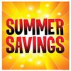 P15SMM Holiday Seasonal "Summer Savings" Vinyl Window Sale Sign Posters Retail Business Store Signs (P15-22" x 28") view 1