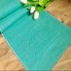 LushFabric Rustic Burlap Jute Table Runner - Wedding Jute Hessian Tablecloth Runners - 12 inches Wide(Jade, 280 inches/712cm) view 1