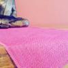 LushFabric Rustic Burlap Jute Table Runner - Wedding Jute Hessian Tablecloth Runners - 12 inches Wide(Candy Pink, 220 inches/559cm) view 1