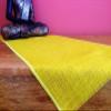 LushFabric Rustic Burlap Jute Table Runner - Wedding Jute Hessian Tablecloth Runners - 12 inches Wide(Mustard, 120 inches/304cm) view 1