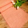 LushFabric Rustic Burlap Jute Table Runner - Wedding Jute Hessian Tablecloth Runners - 12 inches Wide(Salmon Pink, 160 inches/406cm) view 1