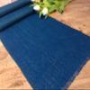LushFabric Rustic Burlap Jute Table Runner - Wedding Jute Hessian Tablecloth Runners - 12 inches Wide(Indigo Blue, 80 inches/203cm) view 1