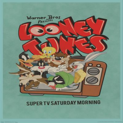 Trends International Looney Tunes - Group - Super TV Saturday Morning Wall Poster, 34L x 22.4W, Premium Unframed Version