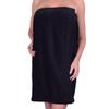 anatolian Women's Body WRAP Towel - 100% Cotton Adjustable Cover Up for Beach Spa Gym Bath Pool - Made in Turkey (Black, 2) view 1