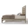 Acme Carine Faux Leather Tufted Queen Panel Bed in Champagne Beige view 2