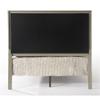 Acme Carine Faux Leather Tufted Queen Panel Bed in Champagne Beige view 4