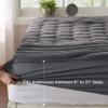 Bedsure Grey Twin XL Mattress Pad - Soft Mattress Topper for College Dorm Room Essentials, Extra Long Twin Bed Cover Protector with 8-21 Inches Deep Pocket, Washable, Grey, 39x80 Inches view 2