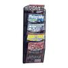 Pemberly Row 5 Pocket Magazine Rack, Black Powder Coat Steel Mesh, Wall Mounted, 28.33 in H x 10.25 in W x 3.5 in D, Contemporary Design for Office, Reception Area, or Workspace Organization view 3