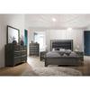 Acme Carine Wooden Frame Mirror in Gray view 3