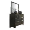 Acme Carine Wooden Frame Mirror in Gray view 4