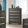 Acme Carine 5 Drawer Wooden Chest in Gray view 2