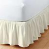 Sleepwell Ivory Solid, Queen Size Ruffled Bed Skirt 18 Inch Drop Split Corner,100 Percent Pure Egyptian Cotton 400 Thread Count, Wrinkle & Fade Resistant view 1