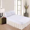 Sleepwell Ivory Solid, Queen Size Ruffled Bed Skirt 18 Inch Drop Split Corner,100 Percent Pure Egyptian Cotton 400 Thread Count, Wrinkle & Fade Resistant view 2