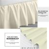 Sleepwell Ivory Solid, Queen Size Ruffled Bed Skirt 18 Inch Drop Split Corner,100 Percent Pure Egyptian Cotton 400 Thread Count, Wrinkle & Fade Resistant view 3