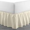 Sleepwell Ivory Solid, Queen Size Ruffled Bed Skirt 18 Inch Drop Split Corner,100 Percent Pure Egyptian Cotton 400 Thread Count, Wrinkle & Fade Resistant view 4