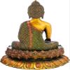 Exoticindia Lord Buddha Seated On Lotus Pedestal, Multicolor view 3
