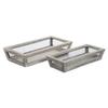 C&F Home Chicken Wire Low Basket Set Of 2 Grey view 1