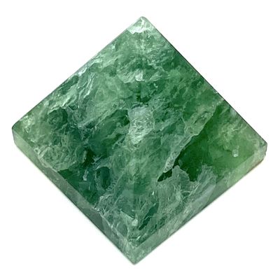 Energized Gemstones Pyramids 1.75"-2" Inch - Healing Gemstone Crystals - Lapis Crystal Quartz Green Jade Fluroite Iolite Pyrite Aventurine Amethyst Tourmaline Citrine (Green Fluorite)