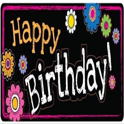 Happy Birthday Car Magnet Decoration, Colorful Bday Magnetic Decal for Parades, Locker, Fridge or Mailbox, Removable Banner 12 x 5