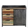 Iron WD. 3 Drawer Sliding Door Cabinet view 1
