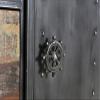 Iron WD. 3 Drawer Sliding Door Cabinet view 4