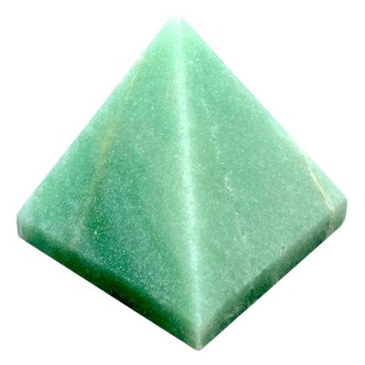 Energized Gemstones Pyramids Approx 1.75"-2" Inches - Healing Gemstone Crystals - Lapis Crystal Quartz Green Jade Fluroite Iolite Pyrite Aventurine Amethyst Tourmaline Citrine (Green Aventurine)