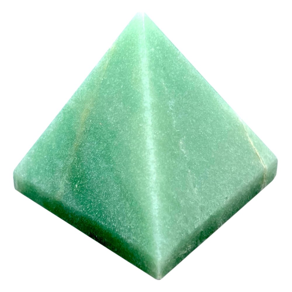 Energized Gemstones Pyramids Approx 1.75"-2" Inches - Healing Gemstone Crystals - Lapis Crystal Quartz Green Jade Fluroite Iolite Pyrite Aventurine Amethyst Tourmaline Citrine (Green Aventurine)