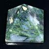 AWAKEN YOUR KUNDALINI Moss Agate Pyramid 2 Inch Crystal, Taurus Birthstone, Heart Chakra view 4