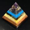 AWAKEN YOUR KUNDALINI 7 Chakra Pyramid 2 Inch Crystal, Balance & Harmony view 2