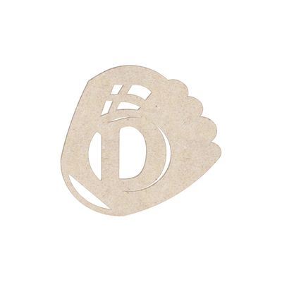 12" Baseball Bats Unfinished Wood Initial Monogram Letter D (Sizes 12"-30")
