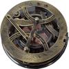A S Handicrafts Engraved brass Sundial Clock 5 inches Large Sun dial Compass in Rosewood Case Top Grade Calibrated Vintage Gift Perfect Vintage Gift for him - Unique Gift view 2