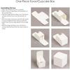 Hortense B. Hewitt One-Piece Favor Boxes, 2-Inch, Silver Glitter, 25-Count view 3