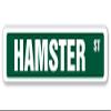 Cortan360 Hamster Street Sign Race Wheel Tricks shavings Litter| Indoor/Outdoor | 8" Wide Sticker Decal view 1