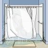 30" Shower Curtain Water Barrier & Leak Guard Kit Side Seal System Stops Water Leaks, Blow-in & Splashing Keeps Water in Tub or Shower Easy Install, Works with Any Curtain (30 Wall Channels) view 2