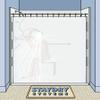 30" Shower Curtain Water Barrier & Leak Guard Kit Side Seal System Stops Water Leaks, Blow-in & Splashing Keeps Water in Tub or Shower Easy Install, Works with Any Curtain (30 Wall Channels) view 3