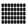 uxcell 40pcs Furniture Desk Chair Round Rubber Leg Cap Cover 19mm Inner Diameter Black view 1