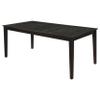 Coaster Home Furnishings - Louise - Asian Hardwood - 5-Piece Rectangular Dining Set with 18-Inch Leaf Extension and Set of 4 Cream Upholstered Chairs - Home Kitchen - Black and Cream - 101561-S5 view 3