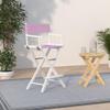 Casual Home 230-01/021-22 Director Chair, 30" - Bar Height, WhiteFrame/Pink Canvas view 2
