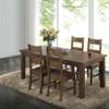Coaster Home Furnishings - Coleman - Wood - 5-Piece Rectangular Farmhouse Dining Set with 79-Inch Table & Set of 4 Ladder Back Armless Chairs - Dining Room - Rustic Golden Brown - 107041-S5 view 2
